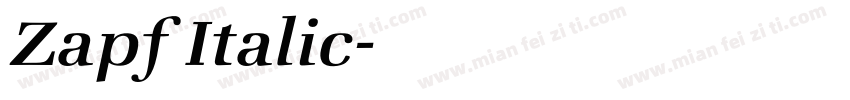 Zapf Italic字体转换